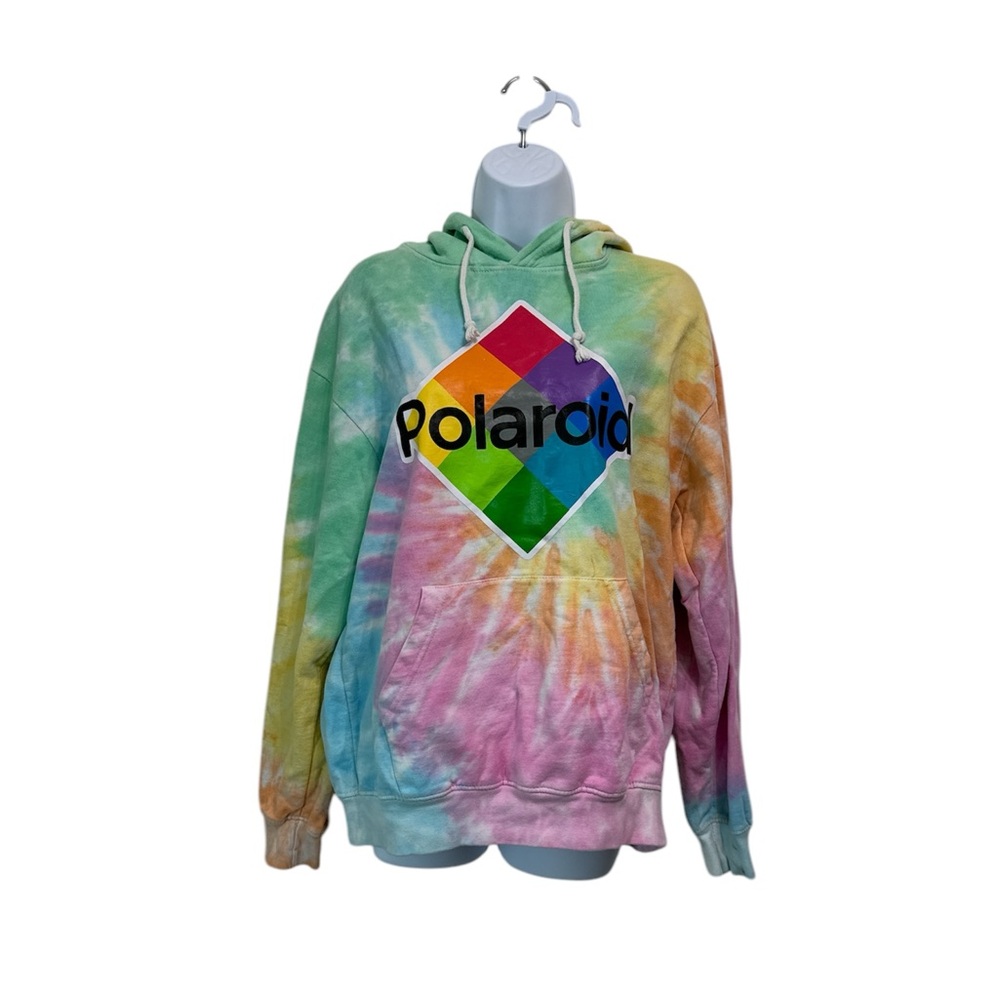 Polaroid tie dye Hoodie size‎ M